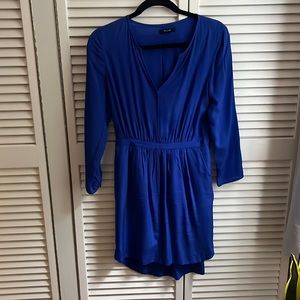 Madewell Blue Silk Dress